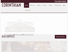 Tablet Screenshot of corinthian-event.com